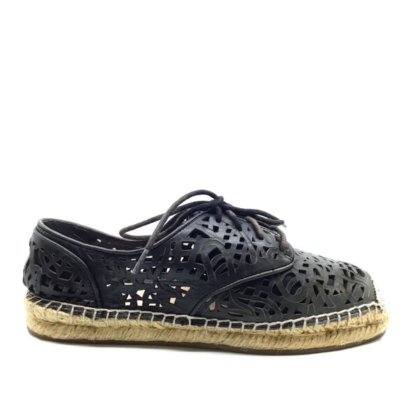 Vince Camuto Dinah Laser-Cut Lace Up Espadrilles - Picture 2 of 6